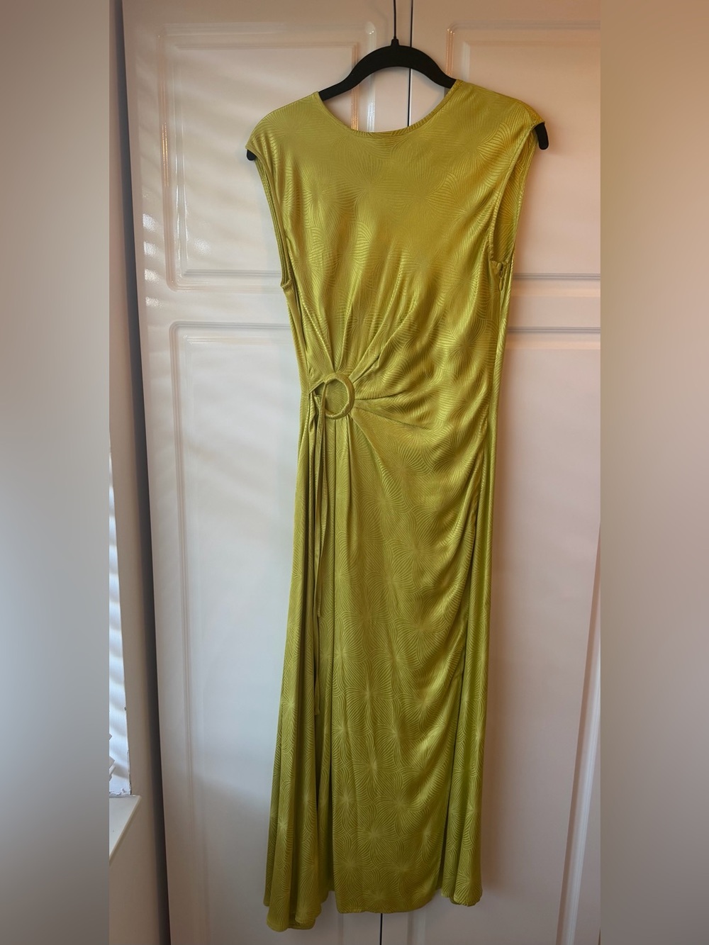 House of Harlow 1960 Olive-Green Maxi Dress with Ring Detail